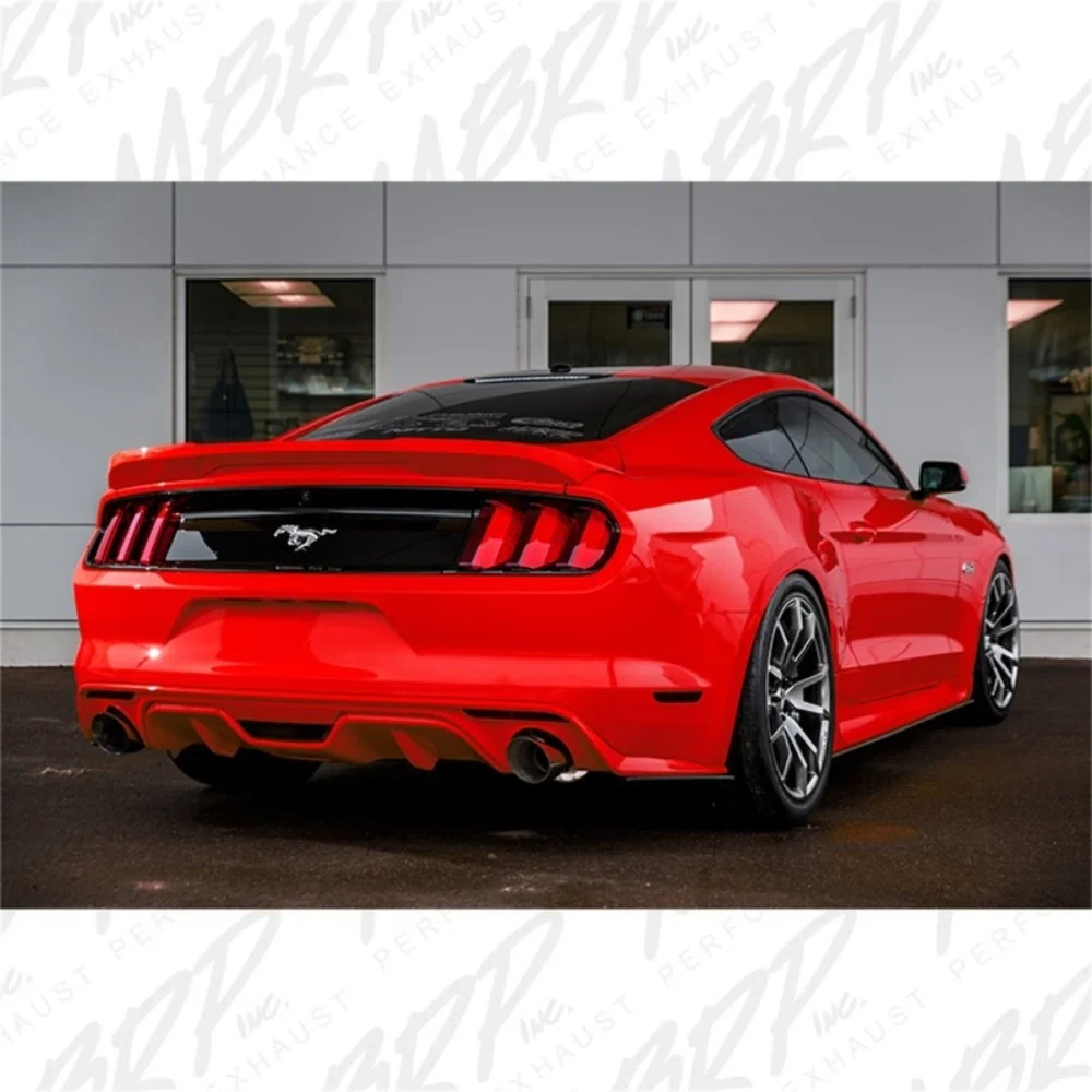 Fits 15-17 Mustang 3_ Cat Back Dual Split Rear Race Version 4.5_ tips-S7278AL